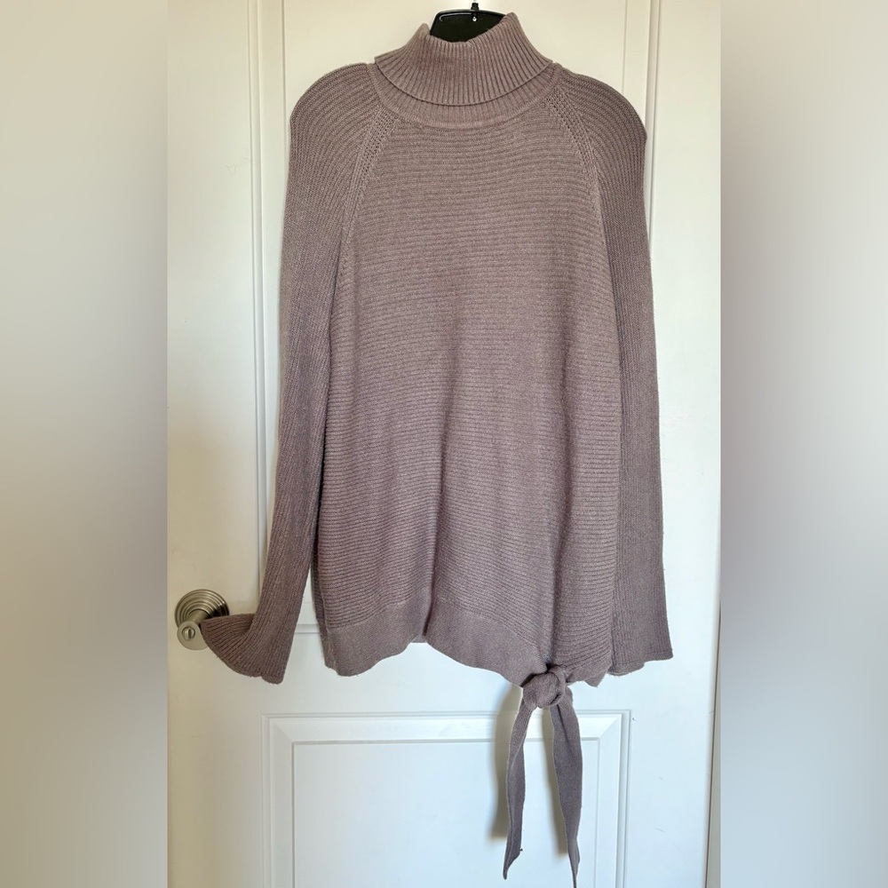 Simply Vera - Vera Wang Ribbed Knit Sweater - Gray